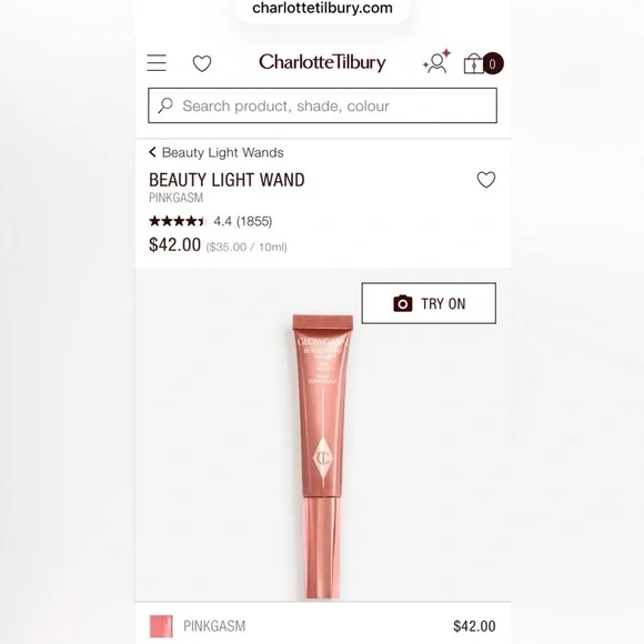 Charlotte Tilbury New Beauty Light Wand Pinkgasm blush - Picture 2 of 8